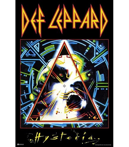 Amazon.com: Def Leppard On Through The.. Large Fabric Poster /Flag